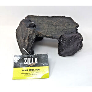 NEW Zilla Reptile Habitat Décor Shale Rock Den, Medium, Fast Shipping